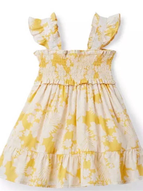 Janie and Jack Other - Janie and Jack Emily Floral Smocked Sundress Yellow White Sunshine Preppy Size 4